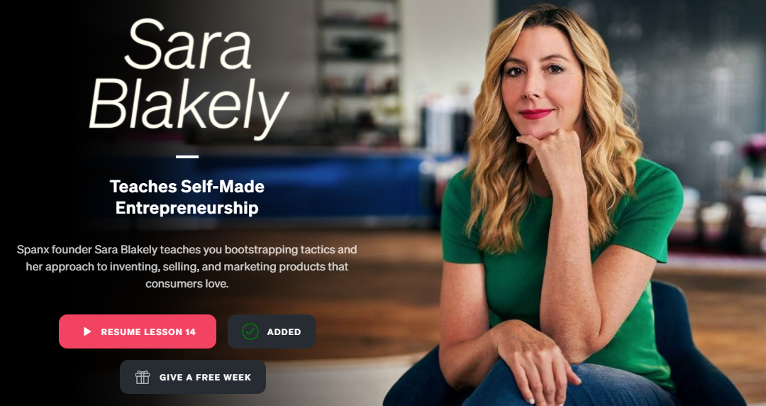 Sara Blakely Teaches Self-Made Entrepreneurship, Idea to execution: learn  business and branding from Spanx founder and self-made billionaire Sara  Blakely., By MasterClass